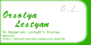 orsolya lestyan business card